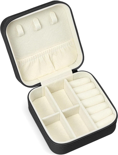 Travel Jewelry Case, Travel Jewelry Box, Mini Jewelry Travel Case, Jewelry Organizer Case, Portable Small Jewelry Organizer Storage Boxes - Best Gift for Women Girls.