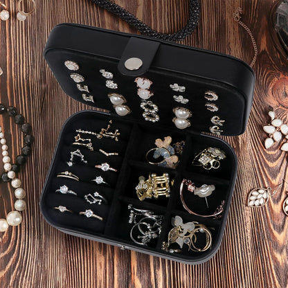 Travel Jewelry Case, Travel Jewelry Box, Mini Jewelry Travel Case, Jewelry Organizer Case, Portable Small Jewelry Organizer Storage Boxes - Best Gift for Women Girls.