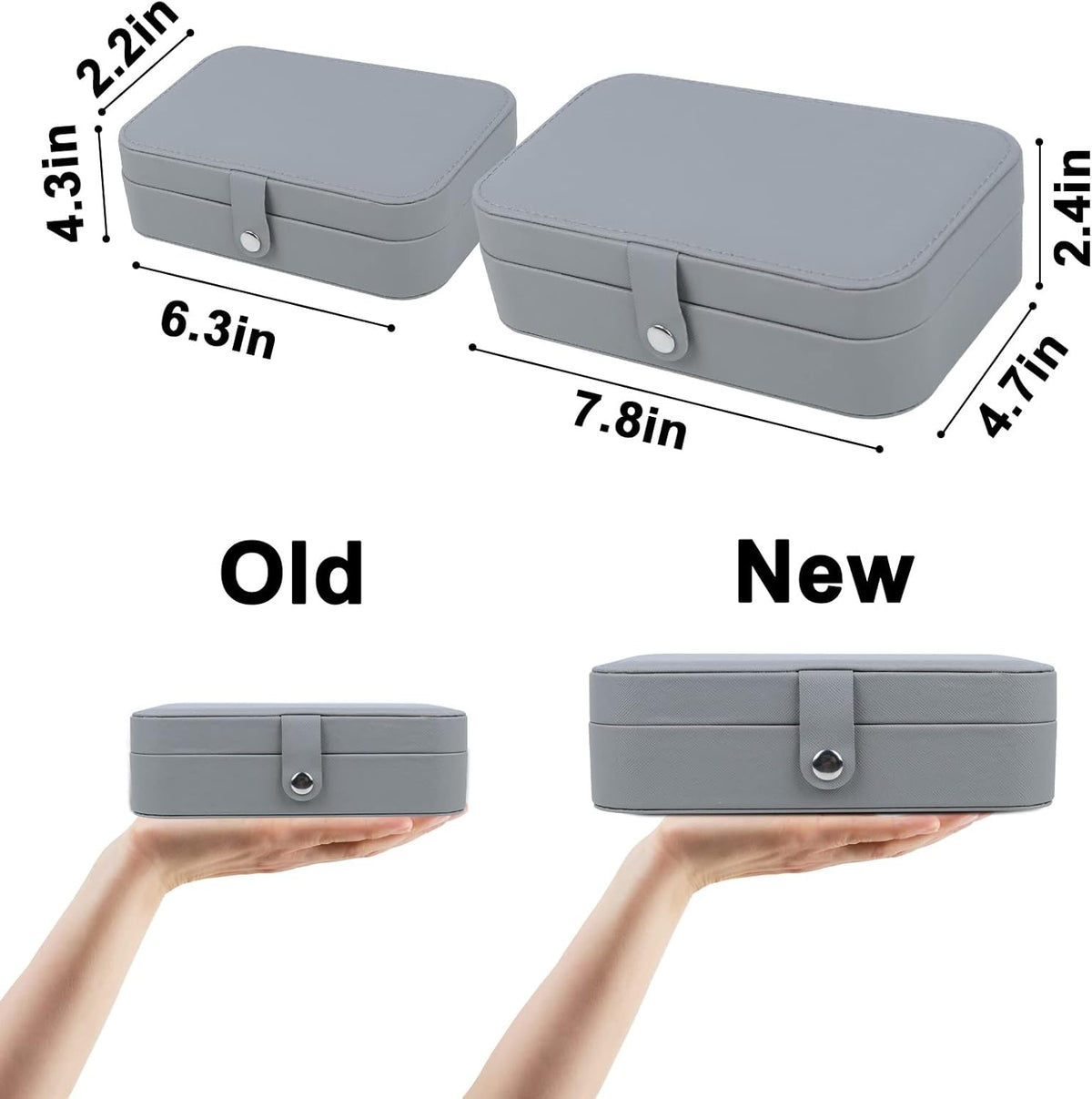 Travel Jewelry Case, Travel Jewelry Box, Mini Jewelry Travel Case, Jewelry Organizer Case, Portable Small Jewelry Organizer Storage Boxes - Best Gift for Women Girls.