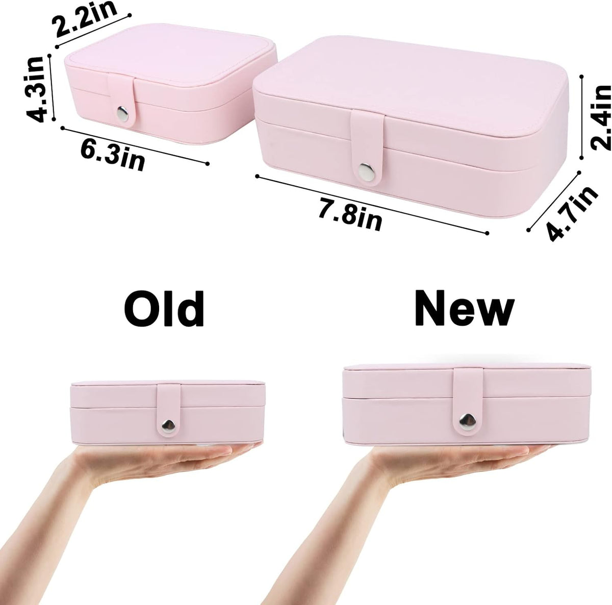 Travel Jewelry Case, Travel Jewelry Box, Mini Jewelry Travel Case, Jewelry Organizer Case, Portable Small Jewelry Organizer Storage Boxes - Best Gift for Women Girls.