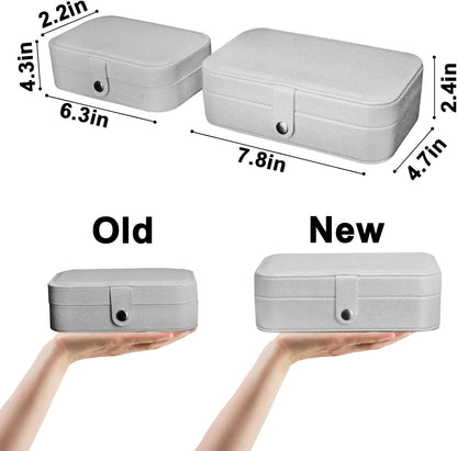 Travel Jewelry Case, Travel Jewelry Box, Mini Jewelry Travel Case, Jewelry Organizer Case, Portable Small Jewelry Organizer Storage Boxes - Best Gift for Women Girls.