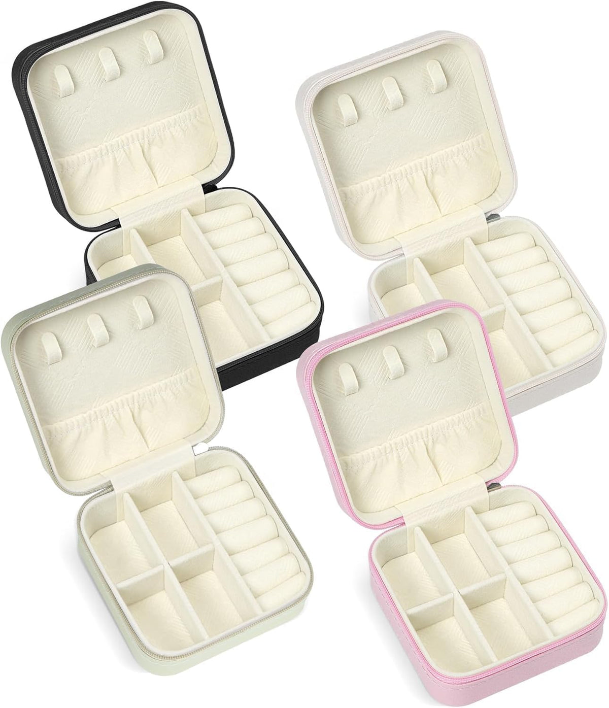 Travel Jewelry Case, Travel Jewelry Box, Mini Jewelry Travel Case, Jewelry Organizer Case, Portable Small Jewelry Organizer Storage Boxes - Best Gift for Women Girls.