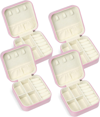 Travel Jewelry Case, Travel Jewelry Box, Mini Jewelry Travel Case, Jewelry Organizer Case, Portable Small Jewelry Organizer Storage Boxes - Best Gift for Women Girls.