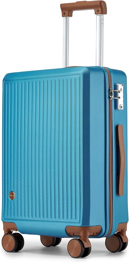 Hulsin 20” Carry on Luggage with Spinner Wheels,22x14x9 Airline Approved | Small Hardside Carry-on Suitcase with TSA Lock,Hard Shell Suitcase,Hard Case for Business Travel,Weekend, Vacation, Holiday