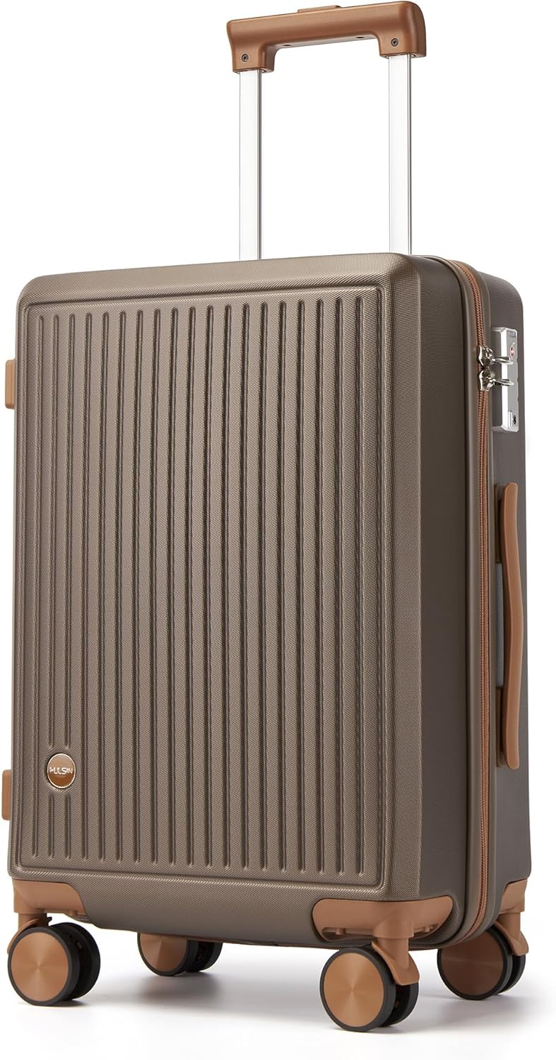 Hulsin 20” Carry on Luggage with Spinner Wheels,22x14x9 Airline Approved | Small Hardside Carry-on Suitcase with TSA Lock,Hard Shell Suitcase,Hard Case for Business Travel,Weekend, Vacation, Holiday