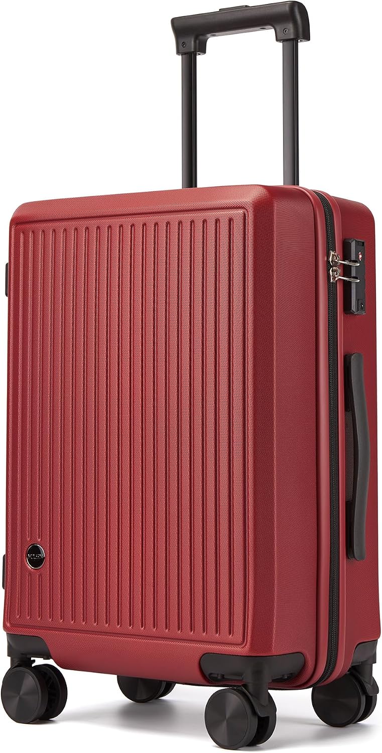 Hulsin 20” Carry on Luggage with Spinner Wheels,22x14x9 Airline Approved | Small Hardside Carry-on Suitcase with TSA Lock,Hard Shell Suitcase,Hard Case for Business Travel,Weekend, Vacation, Holiday