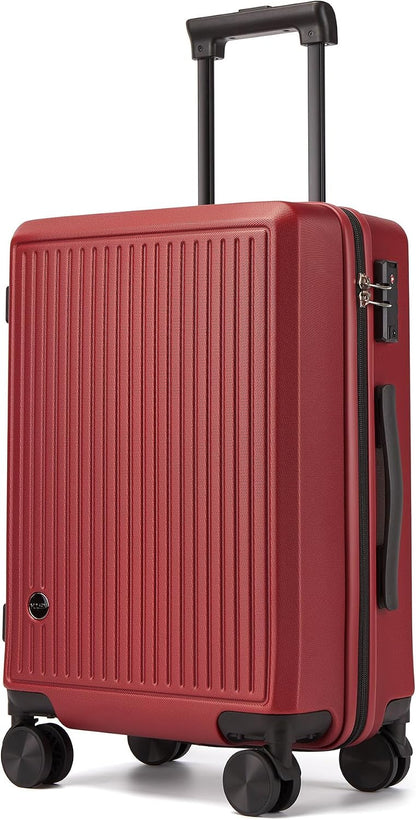 Hulsin 20” Carry on Luggage with Spinner Wheels,22x14x9 Airline Approved | Small Hardside Carry-on Suitcase with TSA Lock,Hard Shell Suitcase,Hard Case for Business Travel,Weekend, Vacation, Holiday