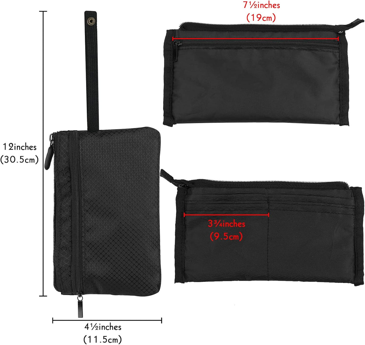 Travel Wallet with Hidden Safe Pocket, Passport Wallet with Metal Snap Button for Cash, Credit Cards and Travel Documents, Money Belt for Travel Women and Men Hidden
