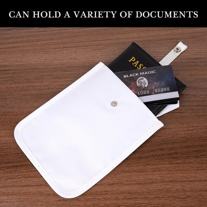 Travel Wallet with Hidden Safe Pocket, Passport Wallet with Metal Snap Button for Cash, Credit Cards and Travel Documents, Money Belt for Travel Women and Men Hidden
