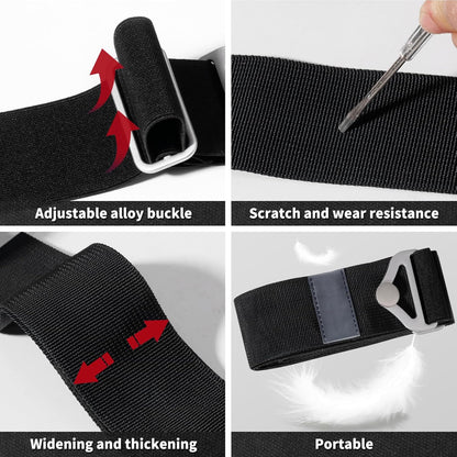 2-in-1 Travel Belt for Luggage Straps Add a Bag Bungees Suitcase Luggage Strap Over Handle Suitcases Belt for Carry On Bag Adjustable Backpack Attachment Airport Travel Accessories Orange