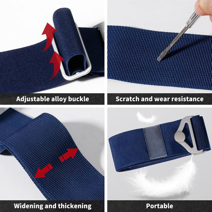 2-in-1 Travel Belt for Luggage Straps Add a Bag Bungees Suitcase Luggage Strap Over Handle Suitcases Belt for Carry On Bag Adjustable Backpack Attachment Airport Travel Accessories Orange