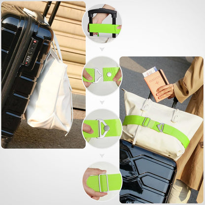 2-in-1 Travel Belt for Luggage Straps Add a Bag Bungees Suitcase Luggage Strap Over Handle Suitcases Belt for Carry On Bag Adjustable Backpack Attachment Airport Travel Accessories Orange