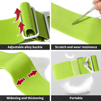 2-in-1 Travel Belt for Luggage Straps Add a Bag Bungees Suitcase Luggage Strap Over Handle Suitcases Belt for Carry On Bag Adjustable Backpack Attachment Airport Travel Accessories Orange