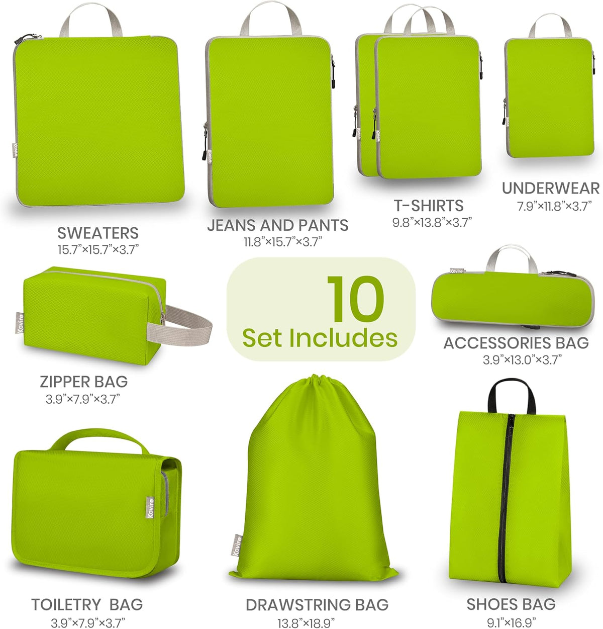 6 Set Compression Packing Cubes for Travel Expandable Packing Organizer Bag | Water-Resistant Suitcase Bags with Shoe Bag, Ultralight Storage Travel Bags for Carry-on Luggage, S M L XL Sizes, Blue