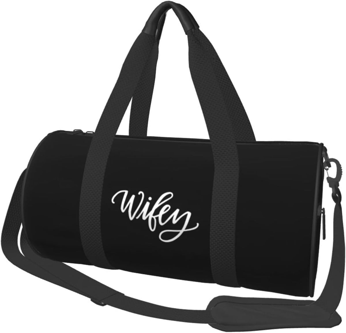 Wifey Convertible Garment Bag with Shoulder Strap, Carry on Garment Duffel Bag for Men Women - Rolling Foldable for Travel Luggage Bags (Black)