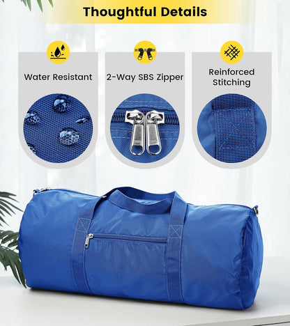 Duffel Bag 20-24-28 Inches Foldable Gym Bag for Men Women Duffle Bag Lightweight with Inner Pocket for Travel Sports