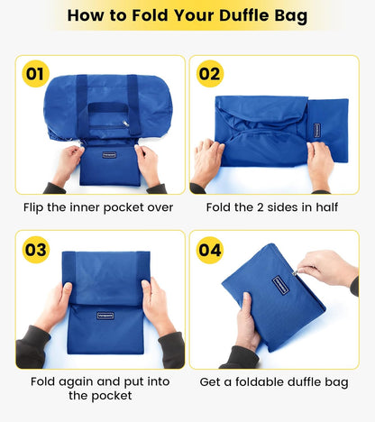 Duffel Bag 20-24-28 Inches Foldable Gym Bag for Men Women Duffle Bag Lightweight with Inner Pocket for Travel Sports