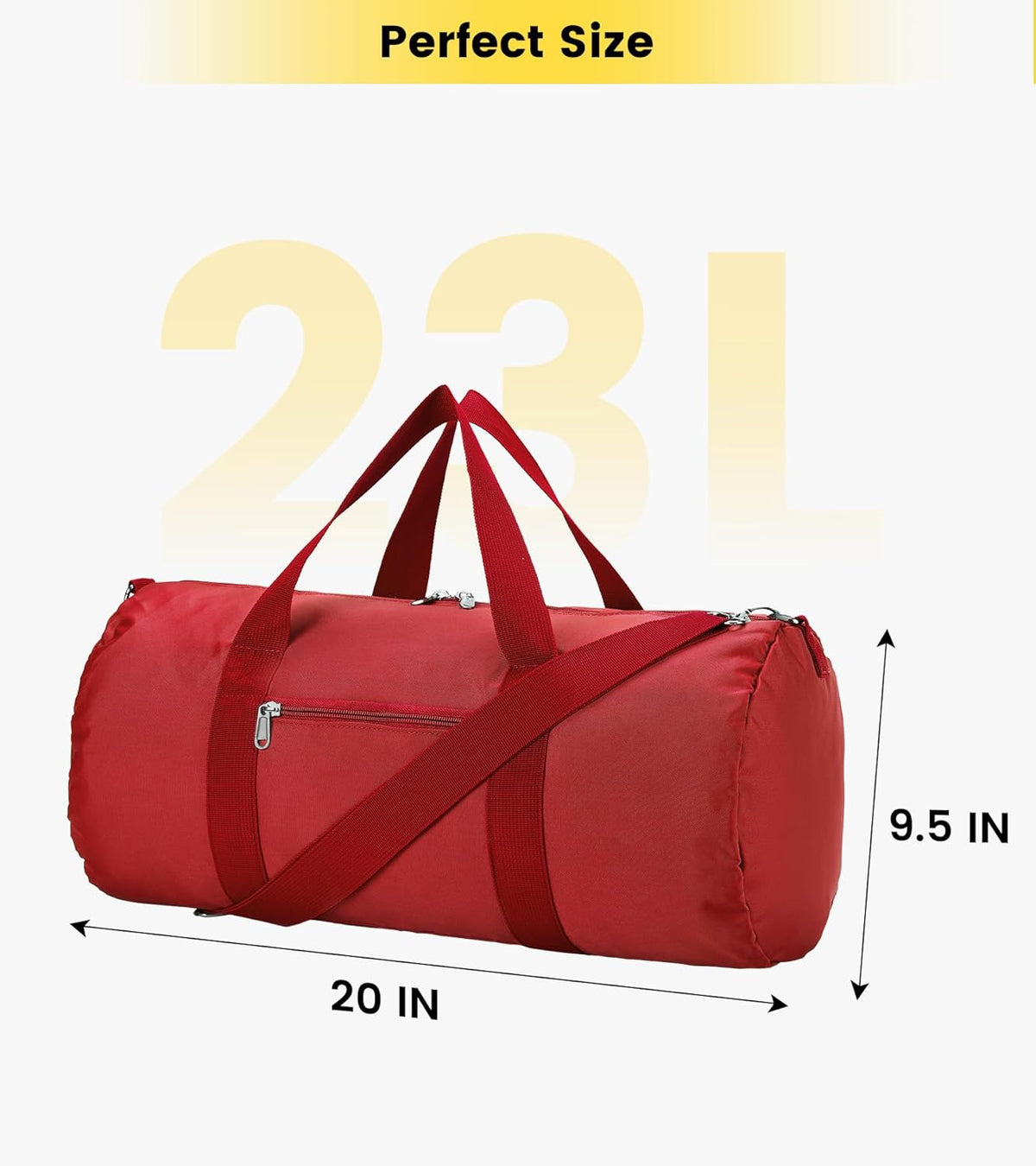 Duffel Bag 20-24-28 Inches Foldable Gym Bag for Men Women Duffle Bag Lightweight with Inner Pocket for Travel Sports