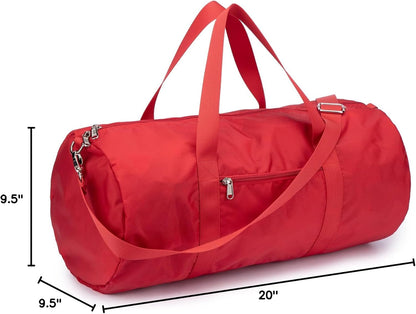 Duffel Bag 20-24-28 Inches Foldable Gym Bag for Men Women Duffle Bag Lightweight with Inner Pocket for Travel Sports