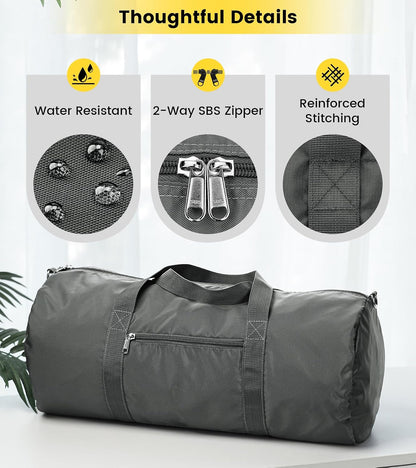 Duffel Bag 20-24-28 Inches Foldable Gym Bag for Men Women Duffle Bag Lightweight with Inner Pocket for Travel Sports