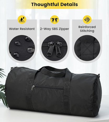 Duffel Bag 20-24-28 Inches Foldable Gym Bag for Men Women Duffle Bag Lightweight with Inner Pocket for Travel Sports