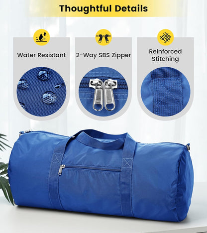 Duffel Bag 20-24-28 Inches Foldable Gym Bag for Men Women Duffle Bag Lightweight with Inner Pocket for Travel Sports