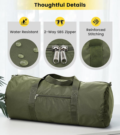 Duffel Bag 20-24-28 Inches Foldable Gym Bag for Men Women Duffle Bag Lightweight with Inner Pocket for Travel Sports