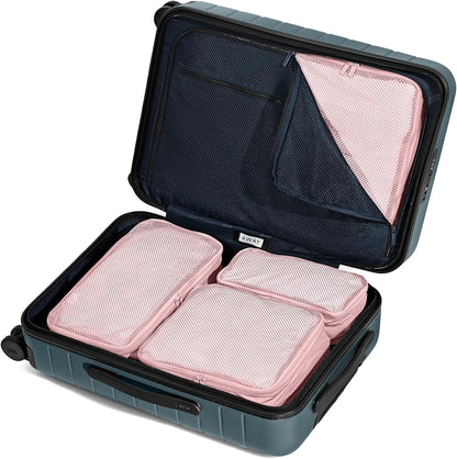 Insider Packing Cubes Set of 4 – Lightweight Travel Organizers for Luggage, Suitcases & Carry-On Bags, Jet Black