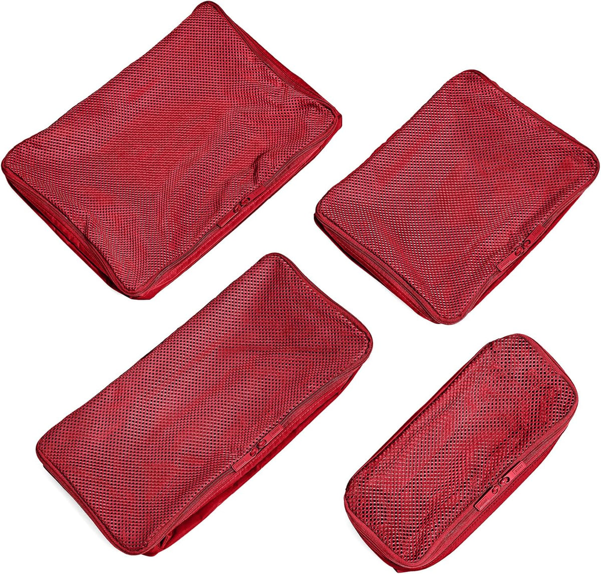Insider Packing Cubes Set of 4 – Lightweight Travel Organizers for Luggage, Suitcases & Carry-On Bags, Jet Black