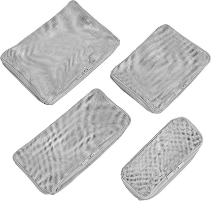 Insider Packing Cubes Set of 4 – Lightweight Travel Organizers for Luggage, Suitcases & Carry-On Bags, Jet Black