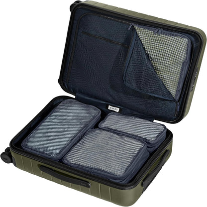Insider Packing Cubes Set of 4 – Lightweight Travel Organizers for Luggage, Suitcases & Carry-On Bags, Jet Black