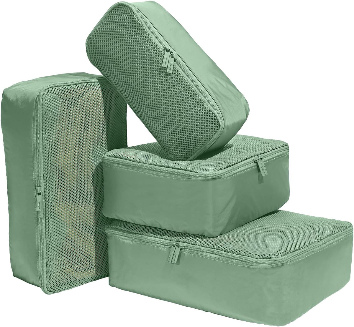 Insider Packing Cubes Set of 4 – Lightweight Travel Organizers for Luggage, Suitcases & Carry-On Bags, Jet Black