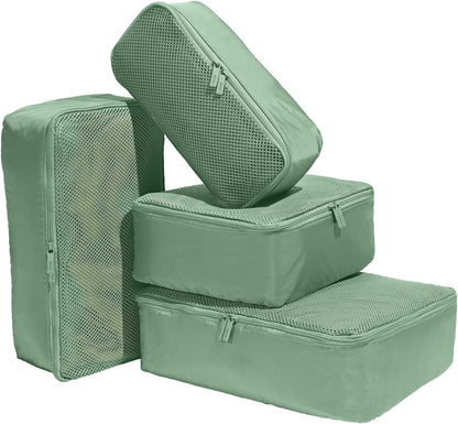 Insider Packing Cubes Set of 4 – Lightweight Travel Organizers for Luggage, Suitcases & Carry-On Bags, Jet Black