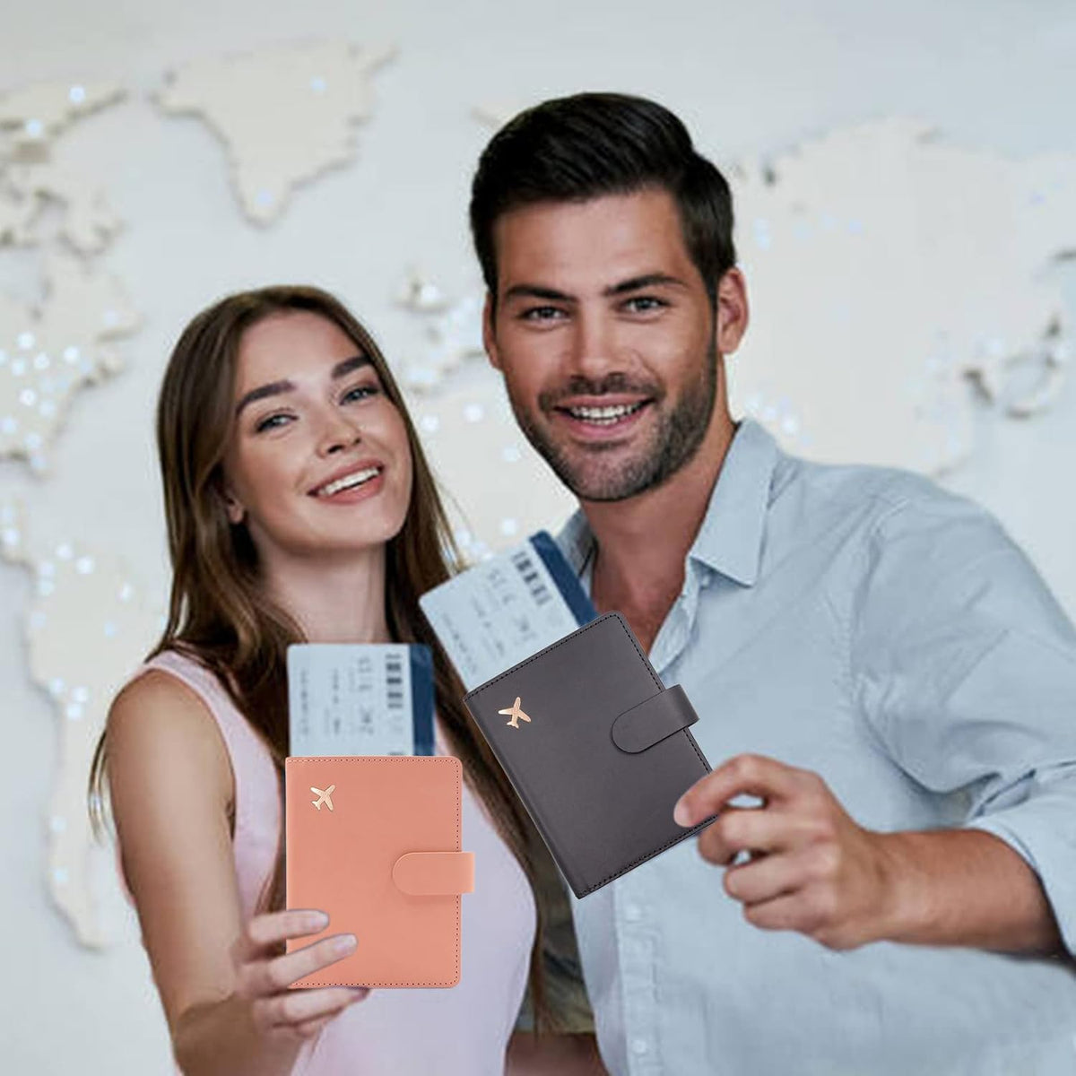 Passport Holder,Passport Holder Card Slots, Passport and Vaccine Card Holder Combo, Cute Passport cover for Women and Men, with Waterproof Rfid Blocking, Passport Travel Wallet(Moss green)