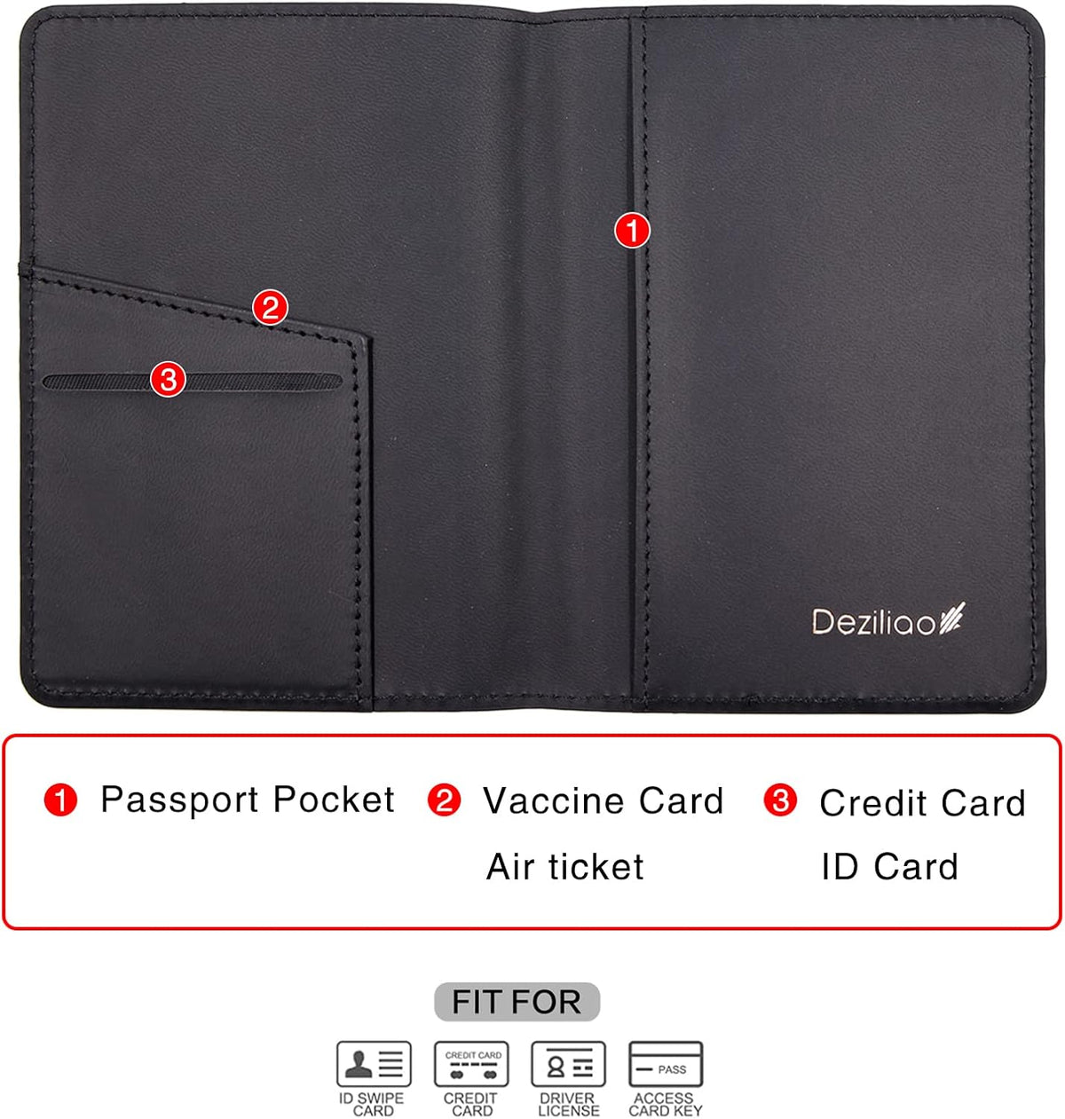 Passport Holder,Passport Holder Card Slots, Passport and Vaccine Card Holder Combo, Cute Passport cover for Women and Men, with Waterproof Rfid Blocking, Passport Travel Wallet(Moss green)