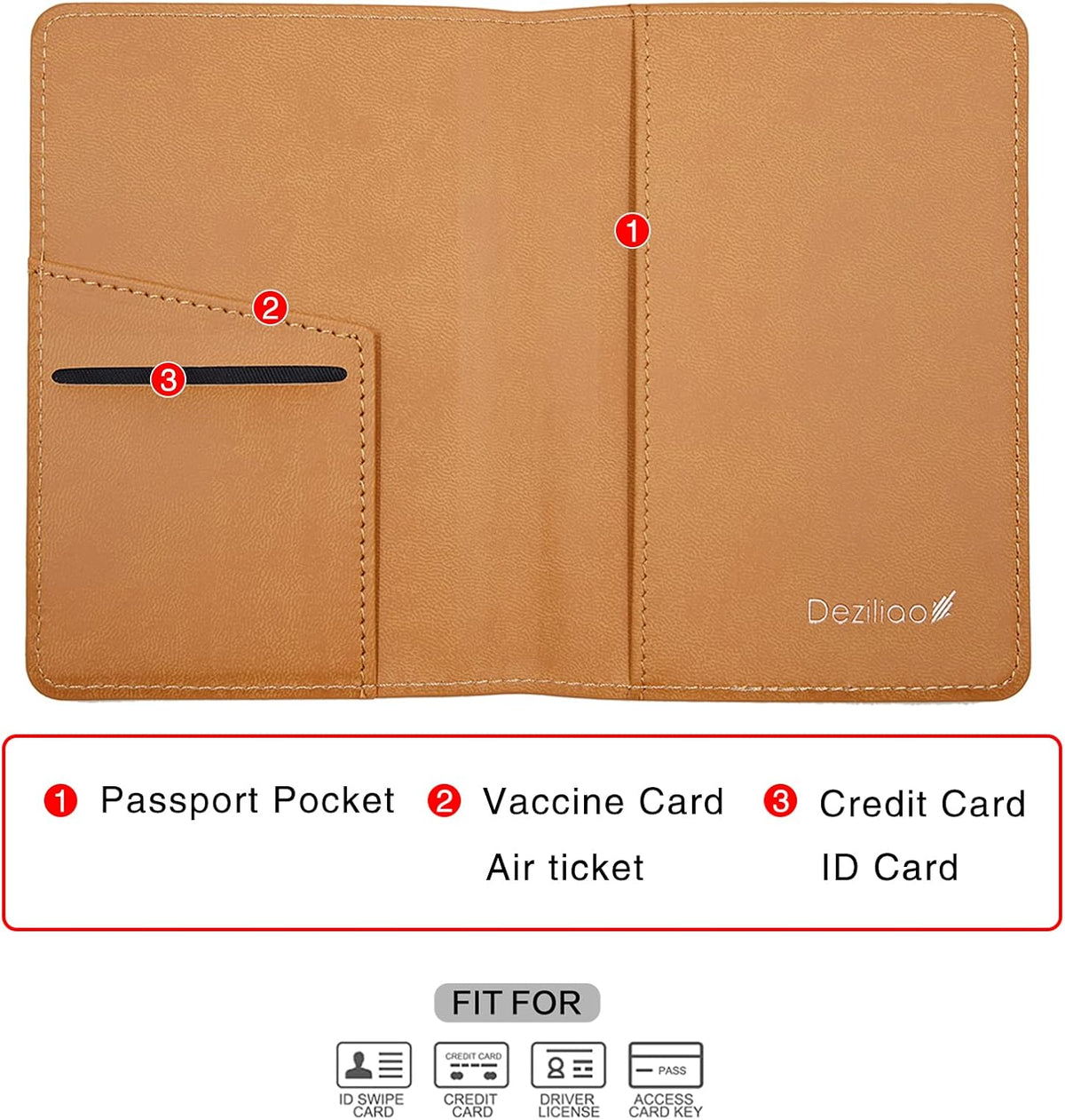 Passport Holder,Passport Holder Card Slots, Passport and Vaccine Card Holder Combo, Cute Passport cover for Women and Men, with Waterproof Rfid Blocking, Passport Travel Wallet(Moss green)