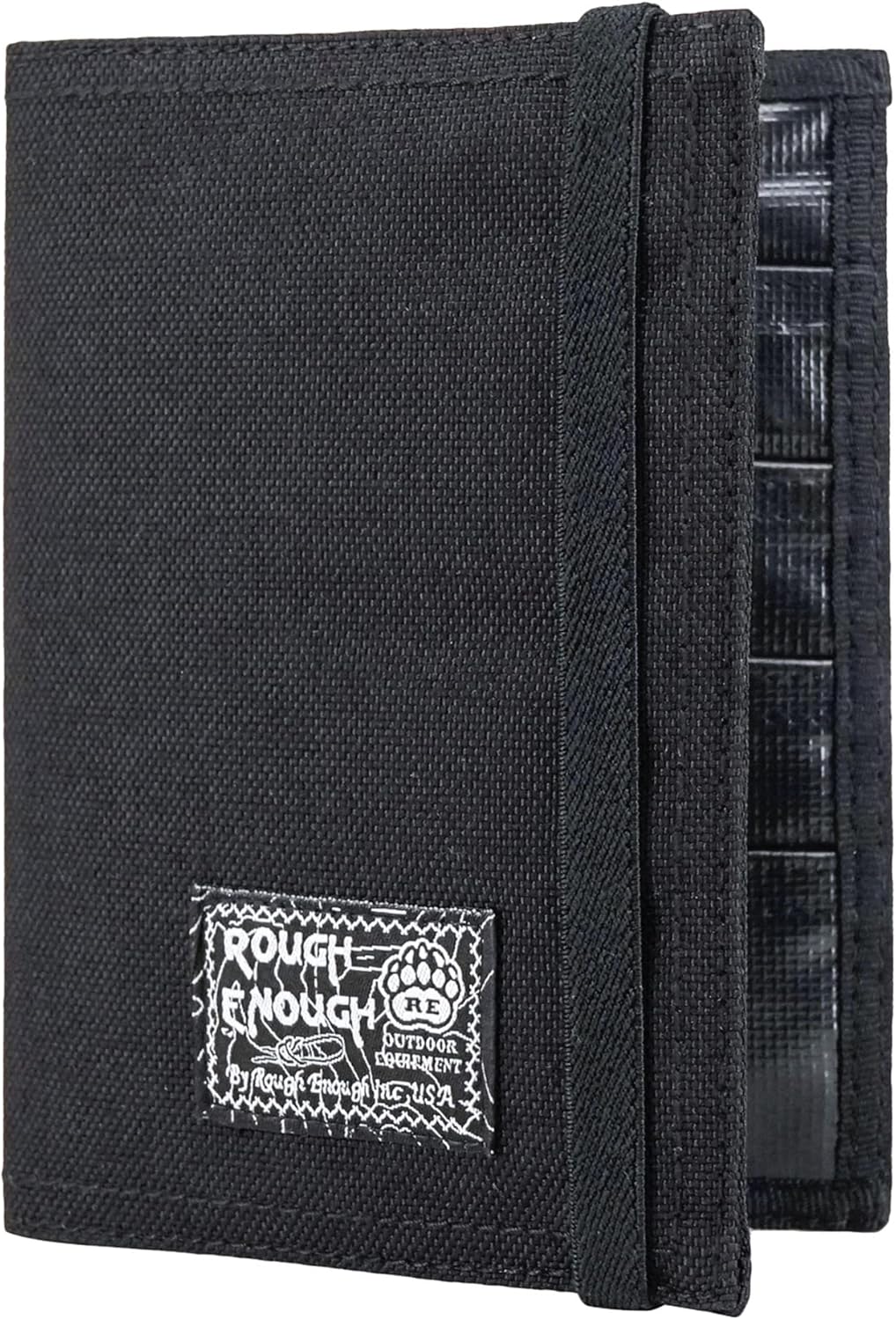 Rough Enough Passport Wallet, Holds 4 Passports, Cordura Black | For international travel, family.Slim design fits passport, Heavy-duty nylon fabric with YKK zipper, Compact lightweight