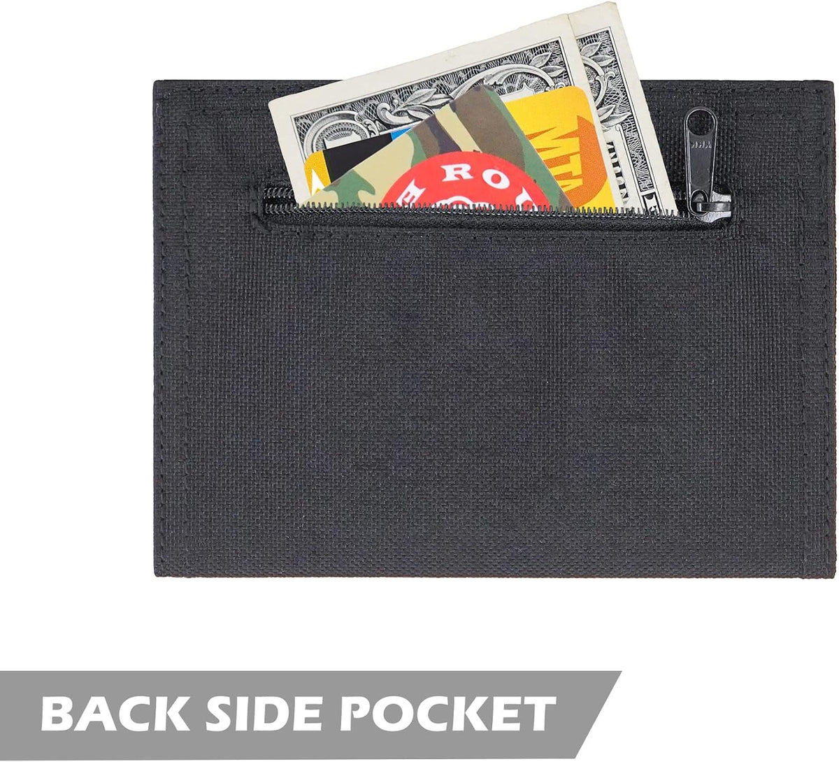 Rough Enough Passport Wallet, Holds 4 Passports, Cordura Black | For international travel, family.Slim design fits passport, Heavy-duty nylon fabric with YKK zipper, Compact lightweight
