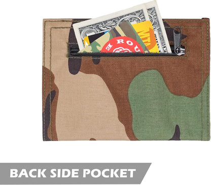 Rough Enough Passport Wallet, Holds 4 Passports, Cordura Black | For international travel, family.Slim design fits passport, Heavy-duty nylon fabric with YKK zipper, Compact lightweight
