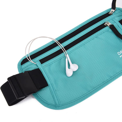 Money Belt - Passport Holder Secure Hidden Travel Wallet with RFID Blocking, Undercover Fanny Pack (Black)