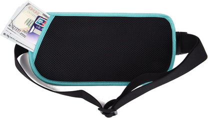 Money Belt - Passport Holder Secure Hidden Travel Wallet with RFID Blocking, Undercover Fanny Pack (Black)
