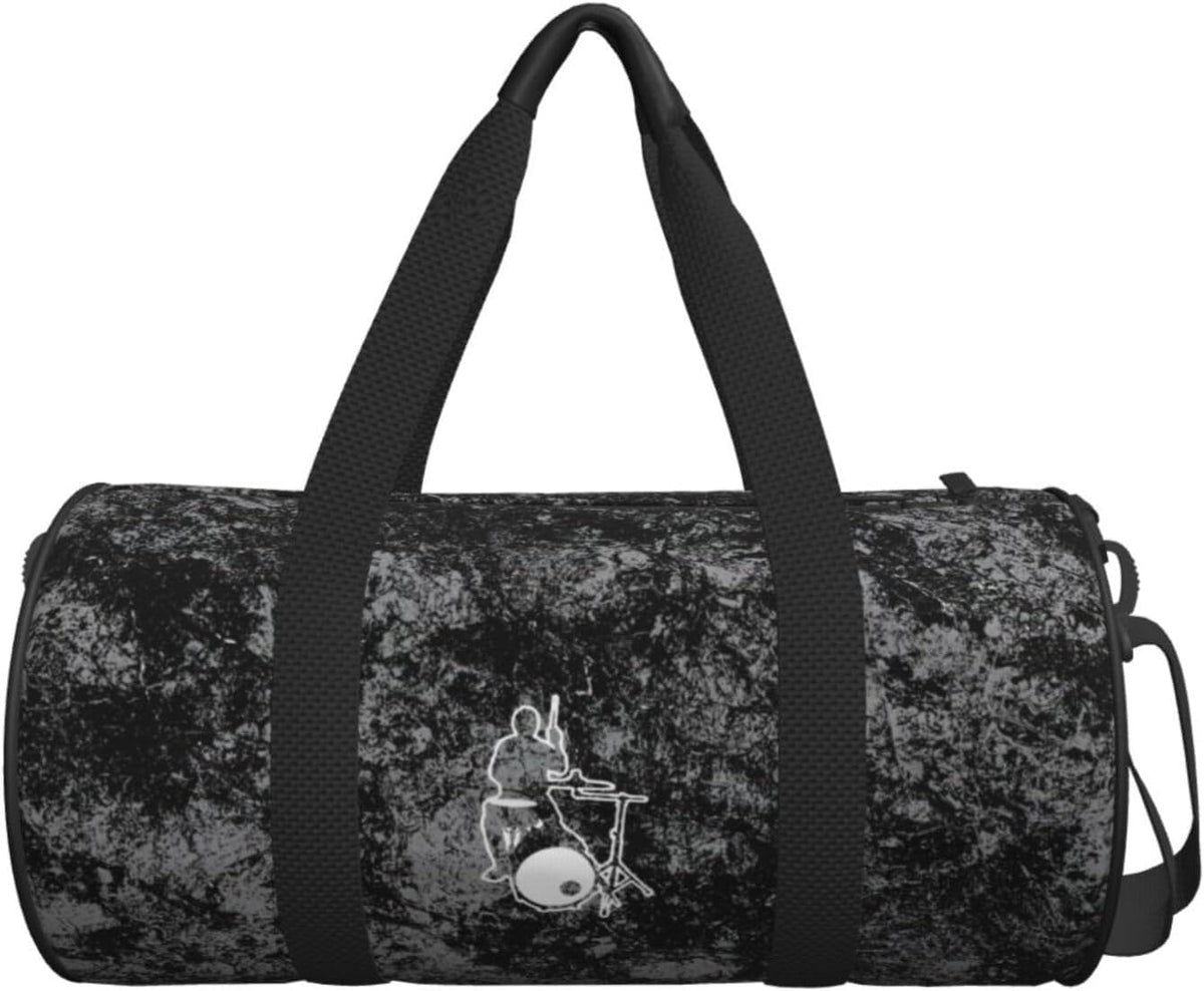 Drummer Convertible Garment Bag with Shoulder Strap, Carry on Garment Duffel Bag for Men Women - Rolling Foldable for Travel Luggage Bags (Black)
