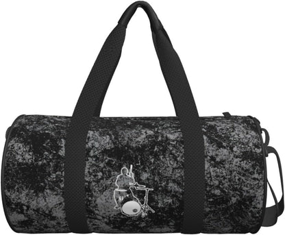 Drummer Convertible Garment Bag with Shoulder Strap, Carry on Garment Duffel Bag for Men Women - Rolling Foldable for Travel Luggage Bags (Black)