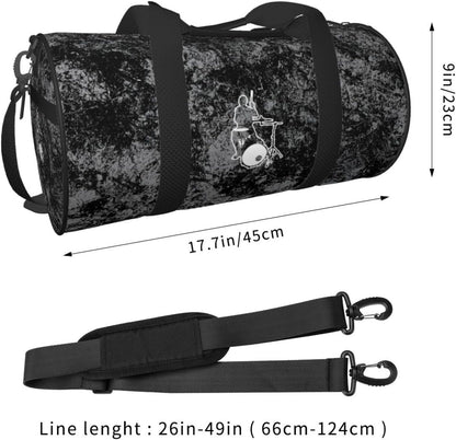 Drummer Convertible Garment Bag with Shoulder Strap, Carry on Garment Duffel Bag for Men Women - Rolling Foldable for Travel Luggage Bags (Black)