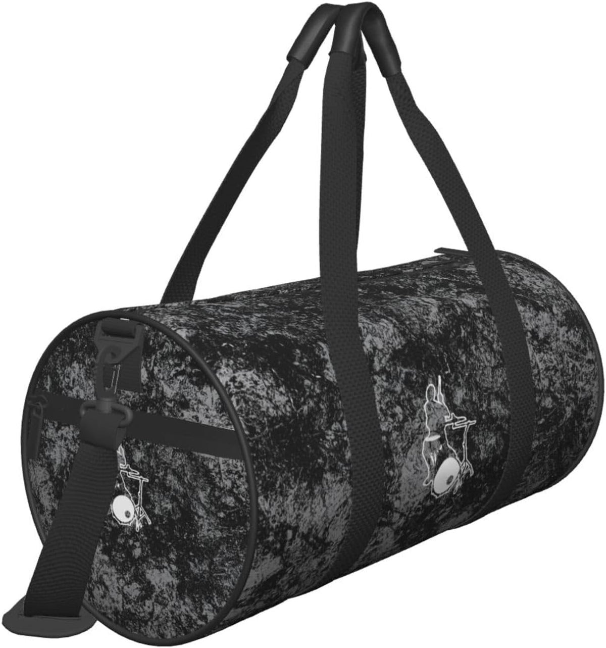 Drummer Convertible Garment Bag with Shoulder Strap, Carry on Garment Duffel Bag for Men Women - Rolling Foldable for Travel Luggage Bags (Black)