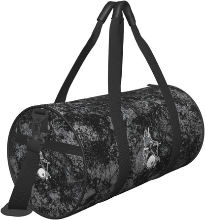 Drummer Convertible Garment Bag with Shoulder Strap, Carry on Garment Duffel Bag for Men Women - Rolling Foldable for Travel Luggage Bags (Black)