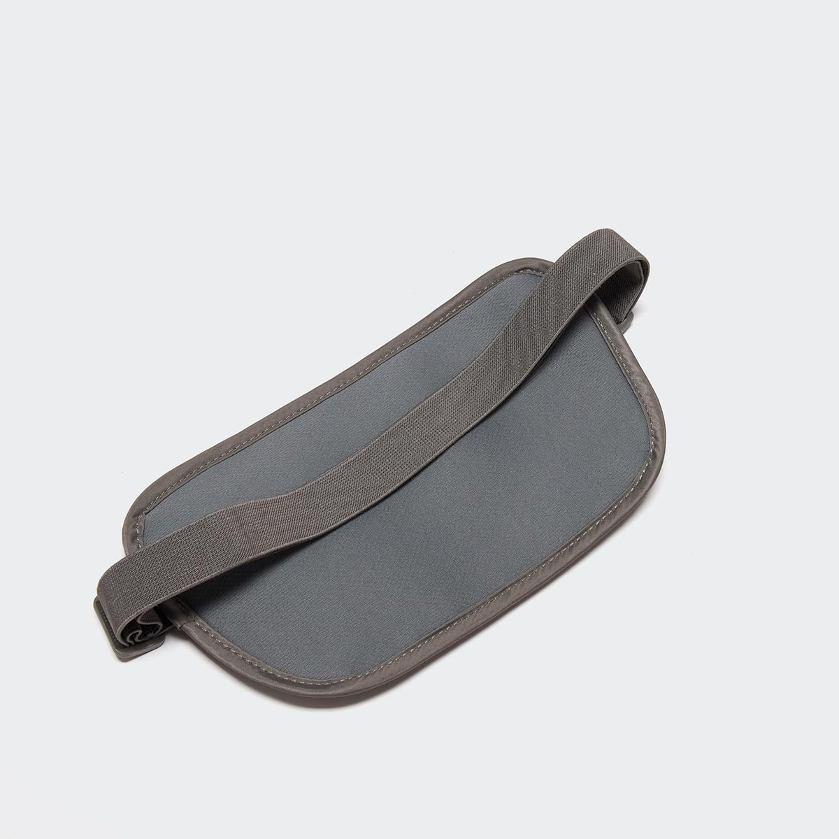 RFID Blocking Travel Money Belt – Hidden Waist Pouch for Passport, Cash, Cards, Slim Belt Bag for Men and Women, Light Grey