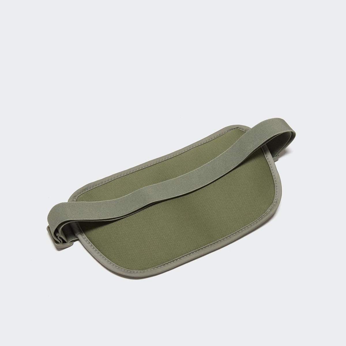 RFID Blocking Travel Money Belt – Hidden Waist Pouch for Passport, Cash, Cards, Slim Belt Bag for Men and Women, Light Grey