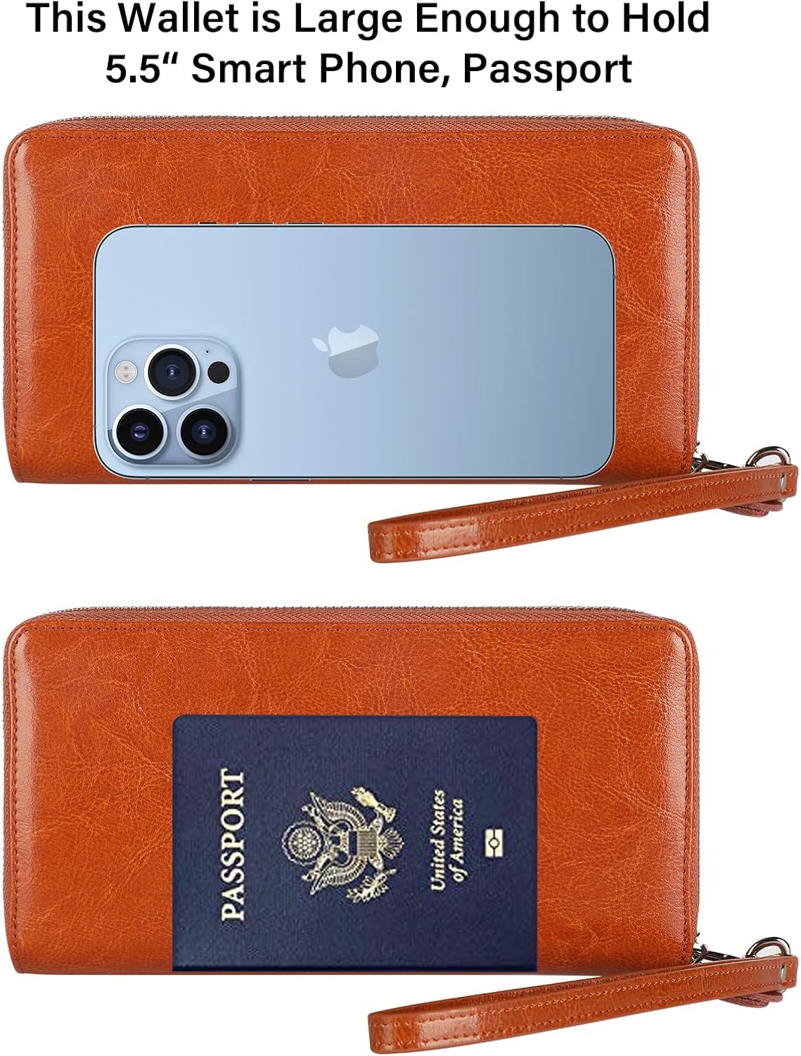 Small Compact Women Wallet RFID Blocking Genuine Leather Bifold Purse with ID Windows - Colors A