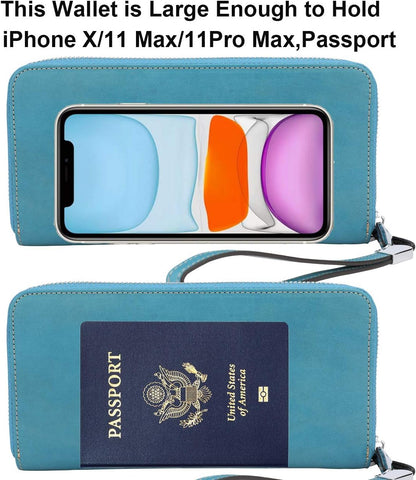 Small Compact Women Wallet RFID Blocking Genuine Leather Bifold Purse with ID Windows - Colors A